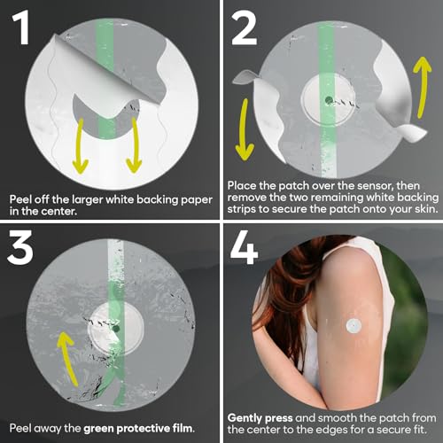 Freestyle Libre 2 Waterproof Sensor Covers – 45 Patches, Easy to Apply