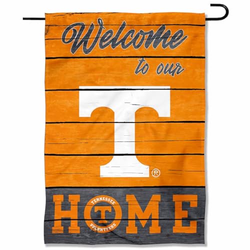 Tennessee Volunteers Welcome Double Sided Garden Flag - 12.5x18 Inch Yard Banner
