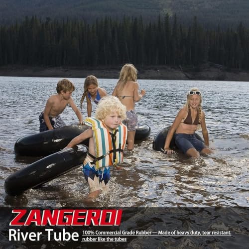 49 Inch Heavy Duty Rubber Snow Tube for Winter & Summer Fun