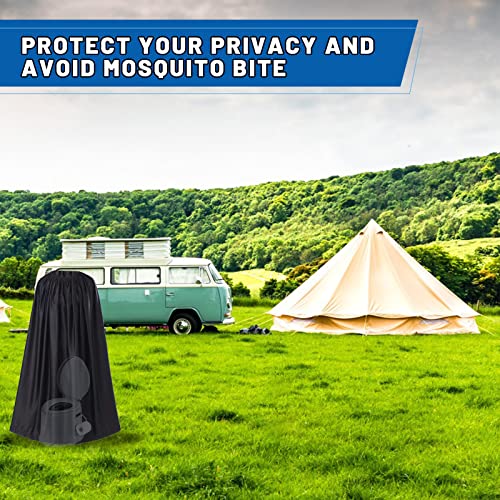 SMEKLYN Black Portable Changing Room Privacy Shelter 3.94ft Instant Outdoor Dressing Tent