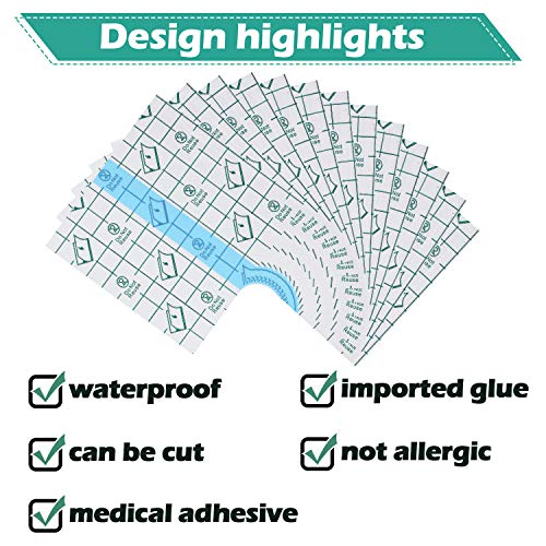 BBTO Transparent Waterproof Adhesive Dressing Bandage Tape(3.9 x 5.1