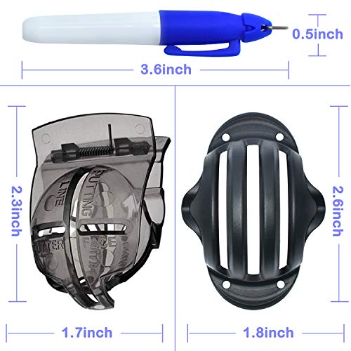Golf Ball Alignment Marking Tool Set - 8 Pack with Permanent Markers