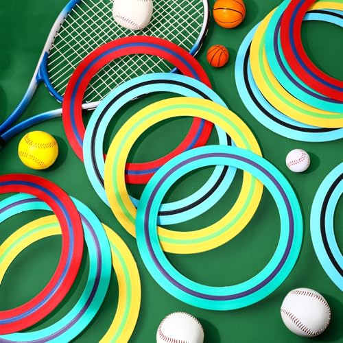 Seenelling 11-Inch Flying Discs Set of 4 - Vibrant Outdoor Throwing Rings for Beach, Pool, Backyard & Camping