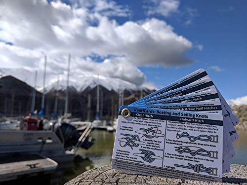 Waterproof Nautical Knot Cards - 20 Essential Boating Knots