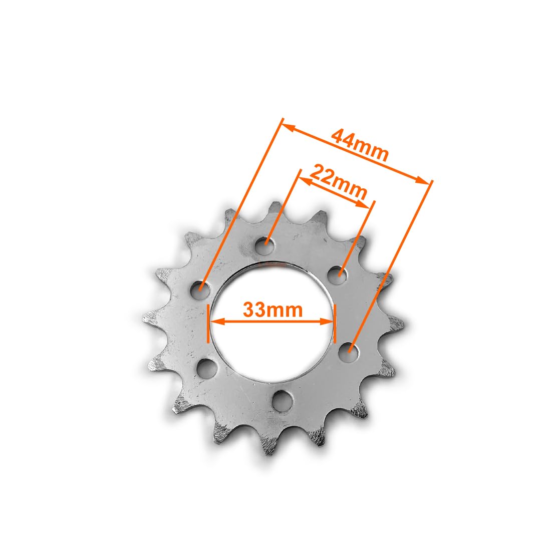 L-faster 16T 25T 28T 32T Bicycle Fixed Sprocket for Brake Disc Mount Big Chain Wheel for Fixed Gear Bike 28 Tooth Sprocket for #410 Bicycle Chain(16T)