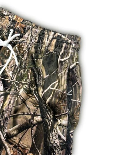 Men's Lightweight Quick-Dry Mesh Running Shorts - Real Tree Print