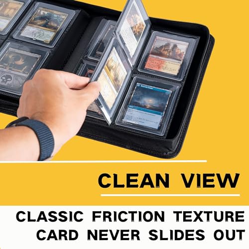 4-Pocket Top Loader Binder for 128 Trading Cards - Black