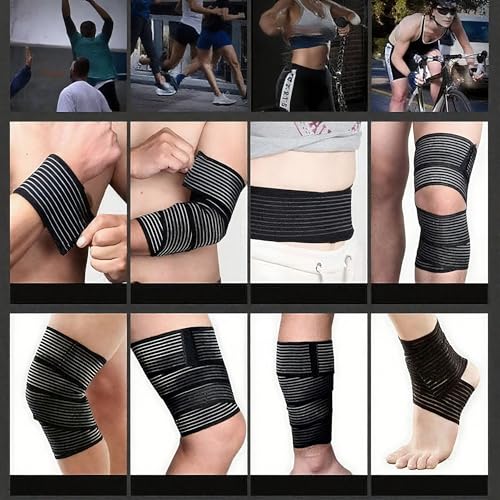 Elastic Knee Compression Wrap Bandage - 70.8 Inch - One Size