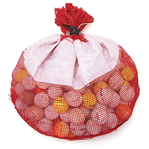 Bastex 50 Mix Hit-Away Recycled Golf Balls with Mesh Carry Bag – Practice/Range