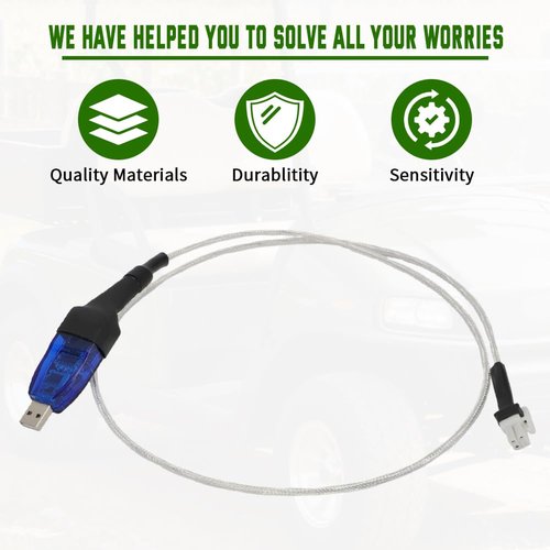AUTOVIC 3.5' USB Programming Cable for Evolution EV Golf Cart Classic D3 D5 2022-2025
