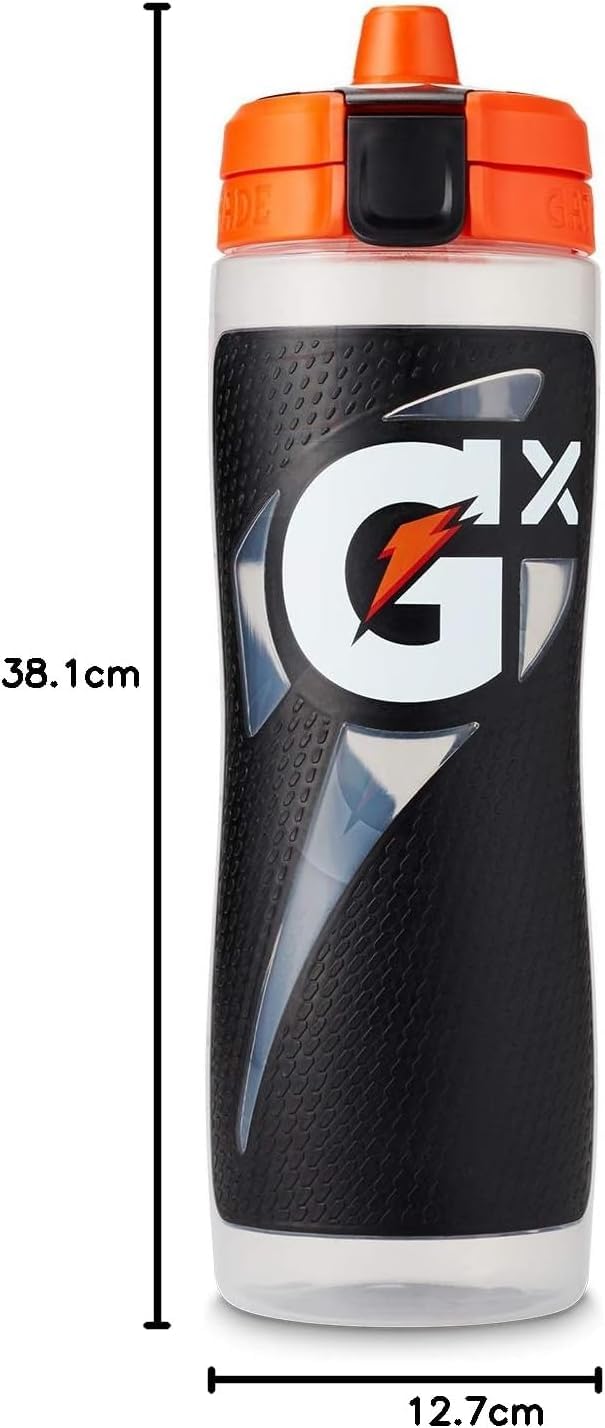 Gatorade Gx Plastic Squeeze Bottle, Light Blue, 30oz