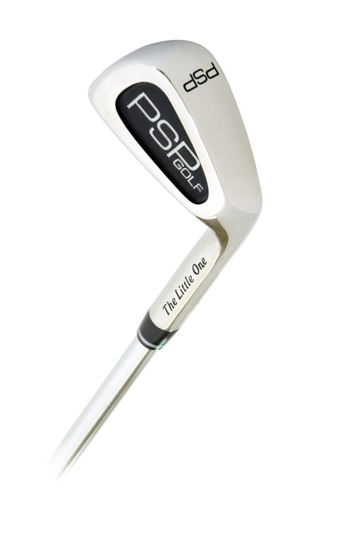 PSP Golf The Little One 7 Iron Right Hand Swing Trainer for Adults: Golf Training Aid for Finding The Sweet Spot (Stiff Flex) Black