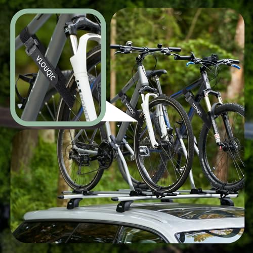 4-Pack Adjustable Bike Rack Straps - 24-Inch Durable Nylon Wheel Tie Downs