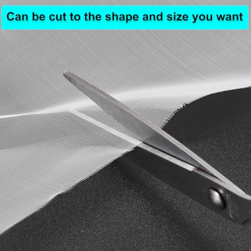 uxcell 80 Mesh Paint Nylon Mesh Filter Woven Net Sheet Filter Cloth (78"x 39") for Paint, Home Brewing, White