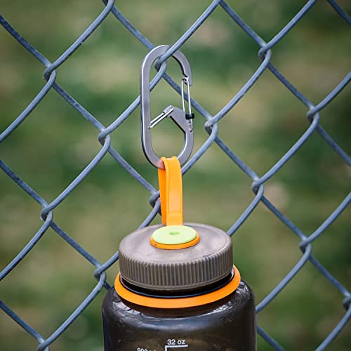 Dual Chamber Carabiner Keychain with SlideLock Security - 1 Count