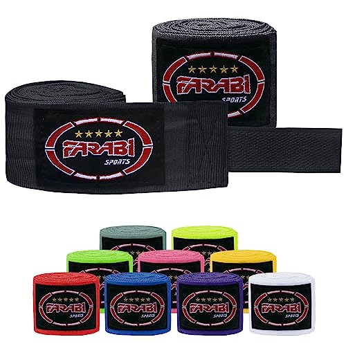 Kids Boxing Hand Wraps - 100 Inch Long - Black