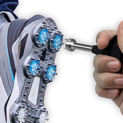 Universal Golf Spike Wrench - Two Pin Cleat Removal Tool for Golf Shoes