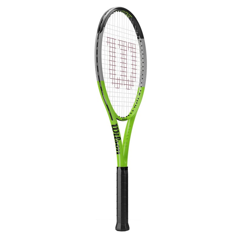 Wilson Blade Feel RXT 105 Adult Recreational Tennis Racket - Grip Size 3: 4 3/8", Green/Grey