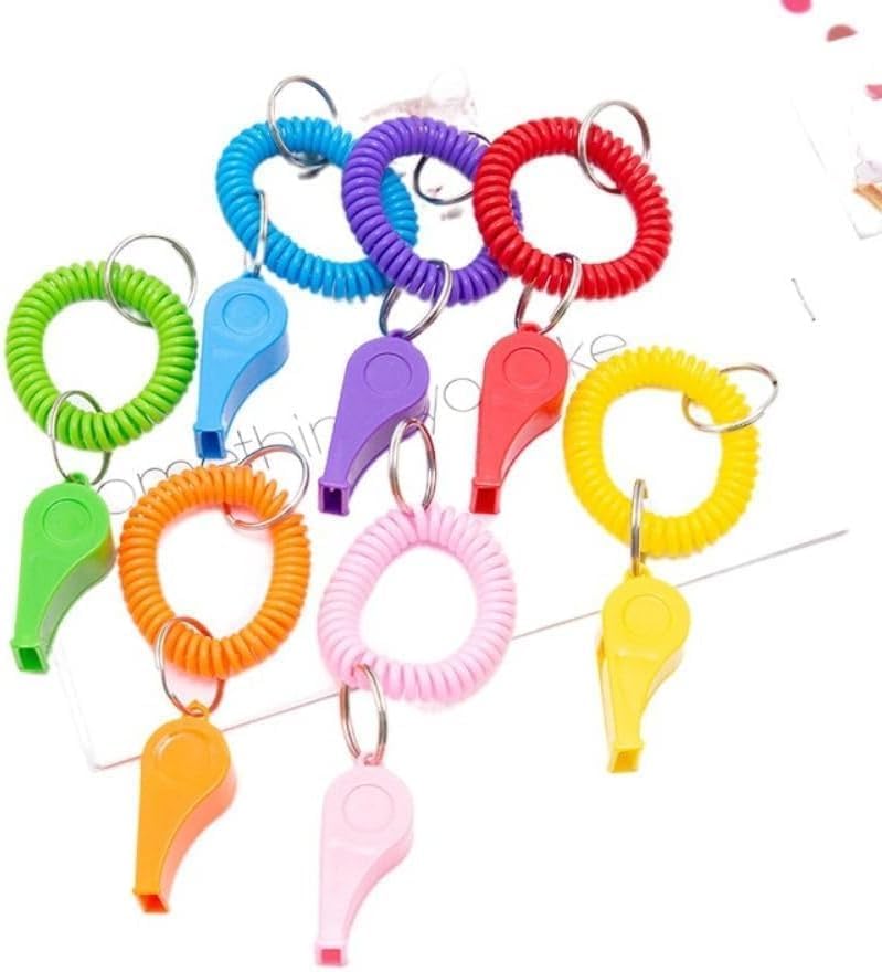 High-Frequency Sports Whistle with Adjustable Wrist Strap - Pink
