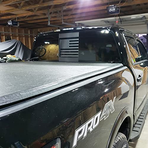 Zxiaochun American Flag Rear Window Decal for Nissan Titan 2013-2024