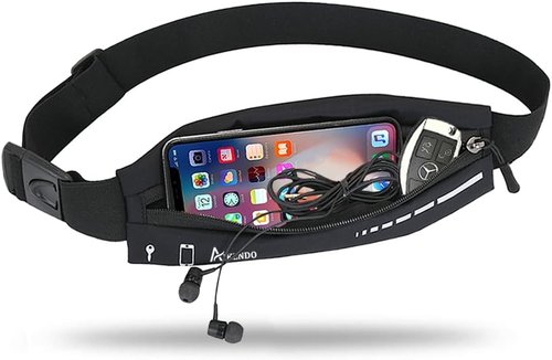 AIKENDO Slim Running Belt - Lightweight Fanny Pack for Runners | Phone Holder & Workout Pouch