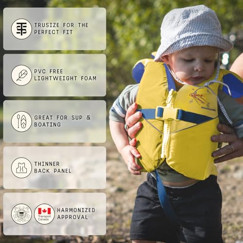 Infant Life Jacket - US Coast Guard Approved, 20-30 lbs - Yellow/Blue