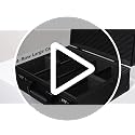 Boldblox 4-Row Card Storage Box for 3x4 35pt Top Loaders – Holds 600+ Cards