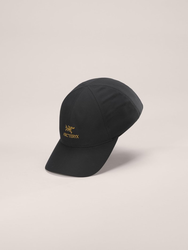 Arc'teryx Bird Word Cap | Performance Six-Panel Ball Cap | 24K Black, Small Medium