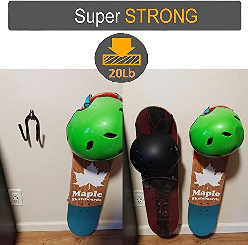 Adjustable Skateboard Wall Rack - Vertical & Horizontal Storage