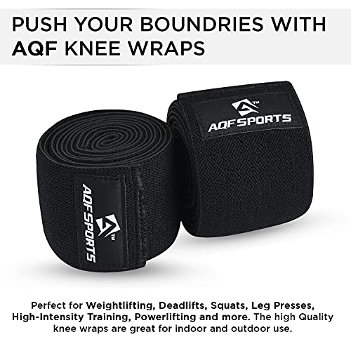 Weightlifting Knee Wraps - 78" USPA Approved - Black