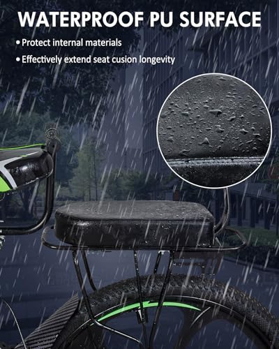 Kids Bike Seat with Backrest and Safety Armrests - 12.6"x6"