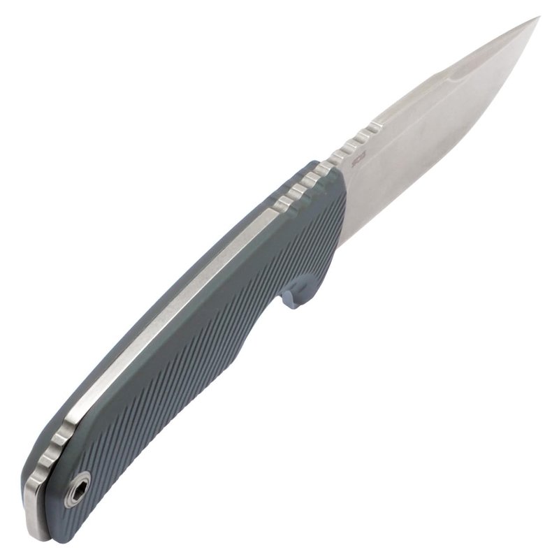 SOG Tellus FX Full-Sized Fixed Blade Knife 4.2" Full-Tang CRYO 440C Steel Blade GRN Handle UMS Compatible Sheath, Wolf Gray