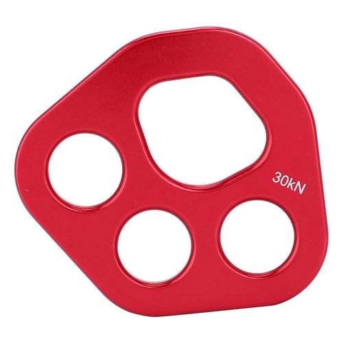 VGEBY Rigging Plate, Lightweight Aviation Aluminum Descender Plate with 4 Holes for Climbers Mountaineers Rescue Operations and Rope Access