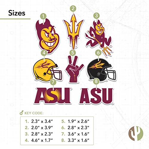 Arizona State Sun Devils Vinyl Decal Sticker - Official College Fan Gear
