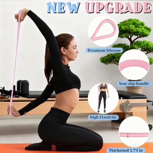 Figure 8 Resistance Bands - 15LB Pink Elastic Fitness Band