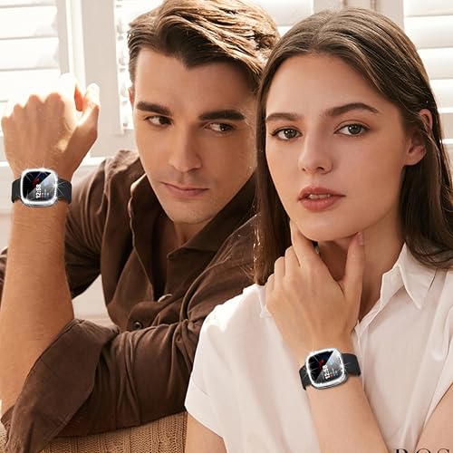 Suoman Clear Diamonds Protective Case for Fitbit Sense 2 / Versa 4 - 4 Pack