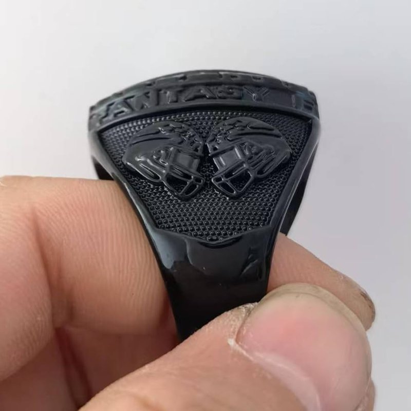 guancrown 2026 Fantasy Football Championship Ring Award Prize Trophy Sports Winner MVP FFL Ring (Ring and Stand, Size 11)