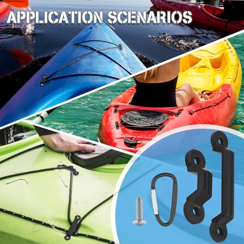 Kayak Pad Eye Kit - 12 Pcs Deck Rigging Tie Down Eyelets with Screws