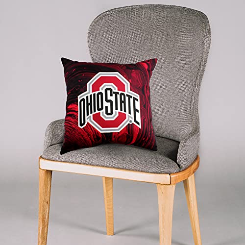 Ohio State Buckeyes 16 Inch Double-Sided Decorative Pillow