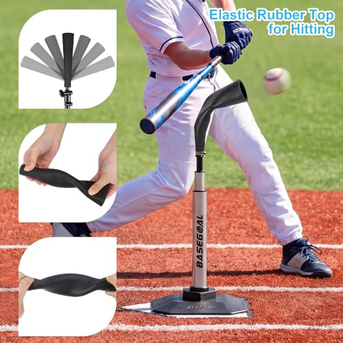 Batting Tee Topper Replacement Ball Rubber Cup - 1 Pack Black