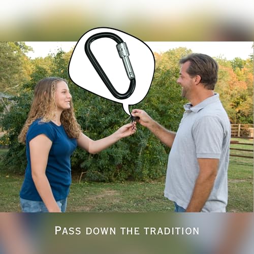 12-Pack Locking Carabiner Keychain - 2.6" Aluminum, Assorted Colors