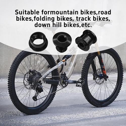 M8 Chainring Bolts - 7075 Aluminum Alloy, Black, 5PCS