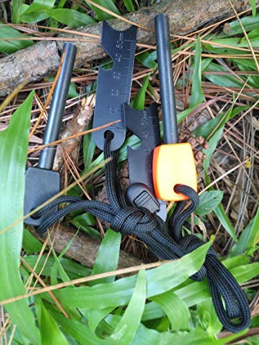 Ferrocerium Fire Starter Kit - Waterproof Survival Rods, 2PCS