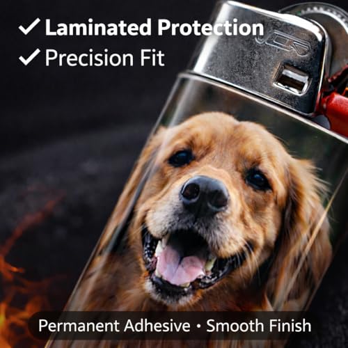 Custom Photo Lighter Stickers - Double-Sided, 25 Pack