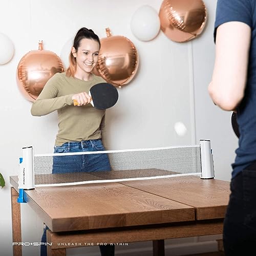 Retractable Ping Pong Net - 72" Table Tennis Net with Clamps - 1-Pack Blue