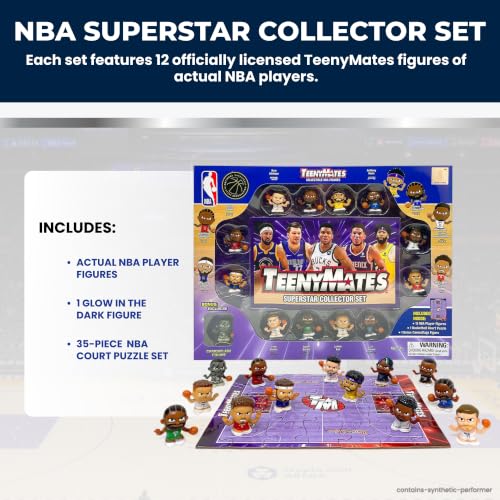 Party Animal NBA Legends TeenyMates Action Figures Gift Set - Collectible Basketball Toys
