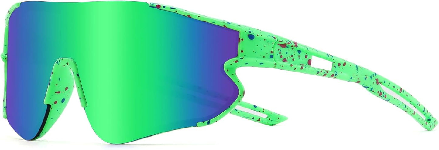 YuJian Kids Sunglasses - UV Protection Baseball & Softball Eyewear for Boys & Girls | 3-Pack
