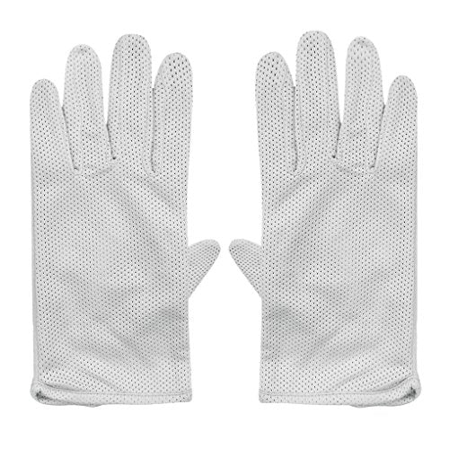 Summer UV Protection Driving Gloves - Mesh-Gray Full Finger