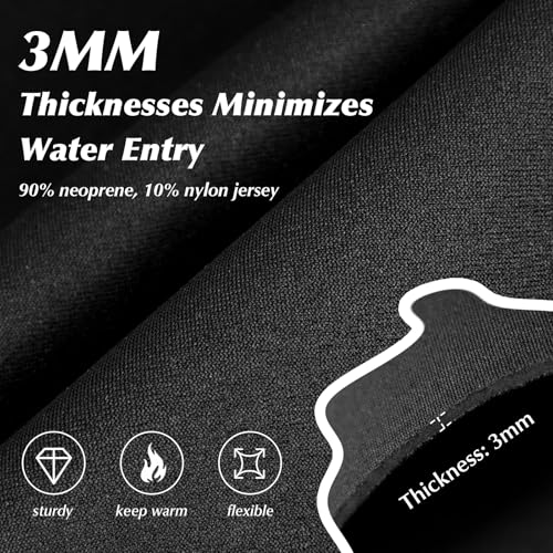3mm Neoprene Water Socks - Grey, Medium - Non-Slip Diving Socks