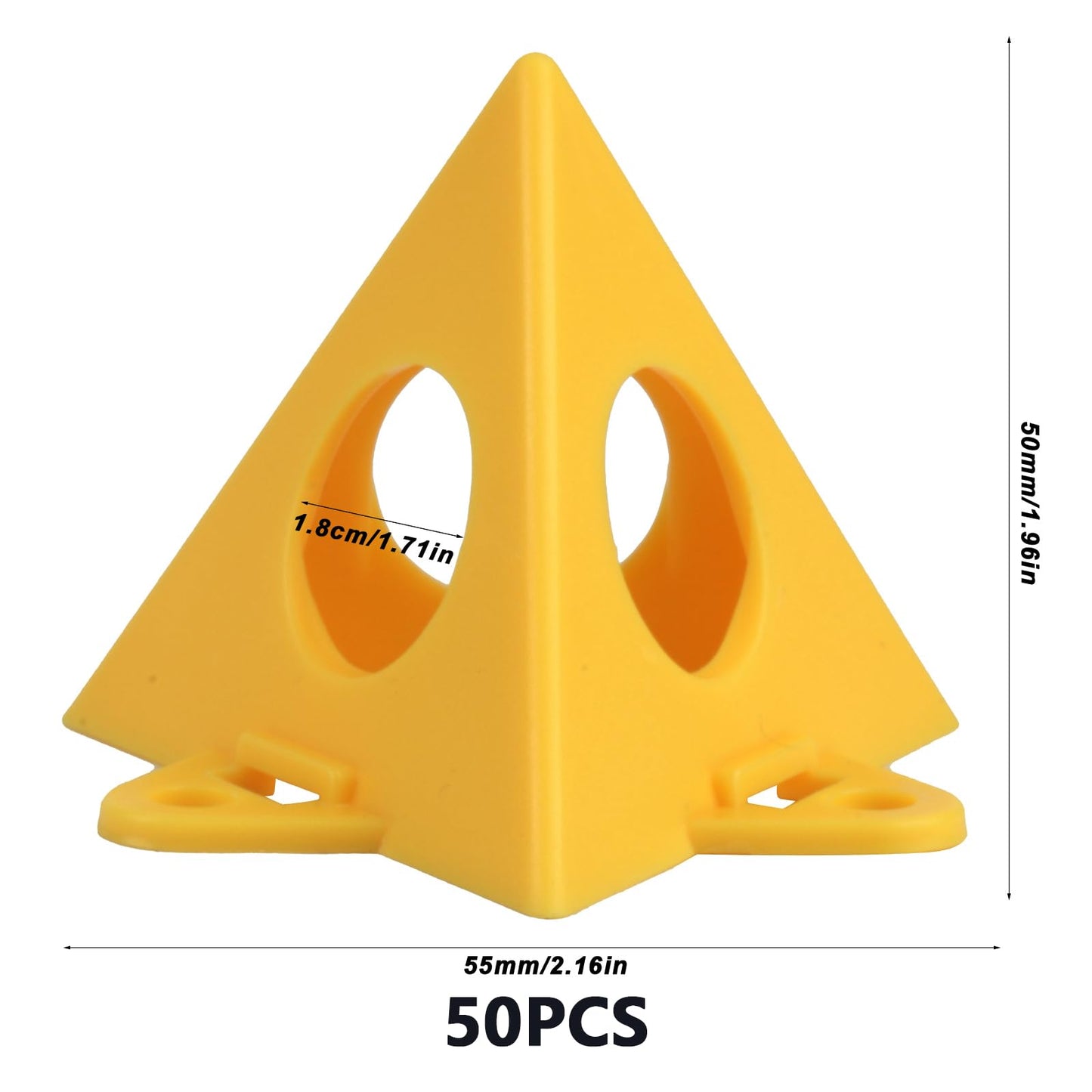 Painters Pyramids Stands, 50pcs Painters Pyramids, Painter's Painting Stands Pyramids, Mini Triangle Cone Paint Stands Tripods for Door Risers Support, Painter Elevated, Cabinet Pouring Accessories
